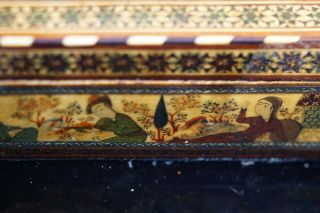Antique Persian Khatam Hand Made Middle Eastern Inlaid Box Asian 4
