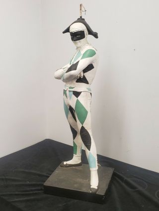 Vintage Harlequin Jester Table Lamp By Marbro In The Style Of Saint - Marceaux