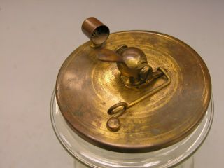 ca 1840 Dobereiner Platinum Lighter w/ Copper - Wheel Cut Vessel,  A Beauty 4