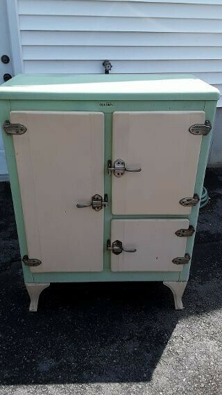 Antique Ice Box By Ward Origional 45x33x16