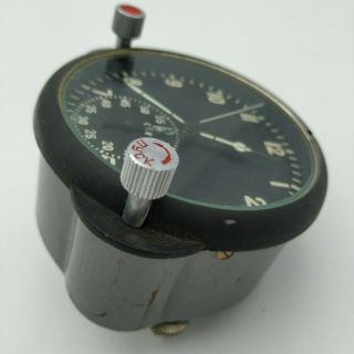 60 - ChP USSR Military Cockpit Chronograph Clock Air Force Aircraft MIG SU Russian 2