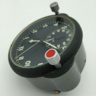 60 - ChP USSR Military Cockpit Chronograph Clock Air Force Aircraft MIG SU Russian 3