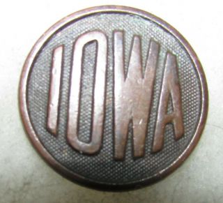 Ww1 " Iowa " Collar Disc With Nut