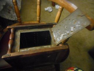 ANTIQUE VINTAGE EARLY BUGGY HANDMADE HEATER,  COALS WERE PLACED INSIDE FOR HEAT 18 3