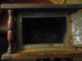 ANTIQUE VINTAGE EARLY BUGGY HANDMADE HEATER,  COALS WERE PLACED INSIDE FOR HEAT 18 4