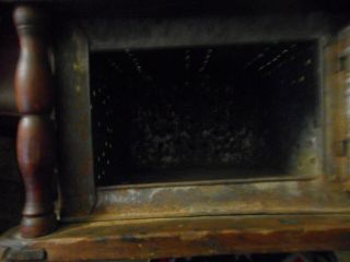 ANTIQUE VINTAGE EARLY BUGGY HANDMADE HEATER,  COALS WERE PLACED INSIDE FOR HEAT 18 5