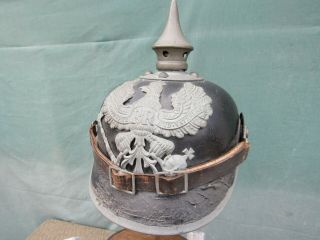 1915 German Ww1 Pickelhaube Spiked Helmet 100 Orig Complete &