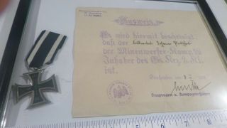 Imperial German iron cross II class with papers 3