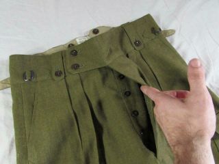 Vtg 50s 1951 Vogue Australian Military Trouser Pant 37x35.  5 Korean War Wool 4