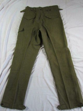 Vtg 50s 1951 Vogue Australian Military Trouser Pant 37x35.  5 Korean War Wool 6