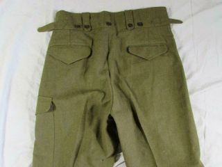 Vtg 50s 1951 Vogue Australian Military Trouser Pant 37x35.  5 Korean War Wool 7