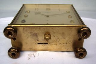 Vintage Semca 8 Eight Day Swiss 7 Jewels Partners Clock Swiss Brass Double Dial 5