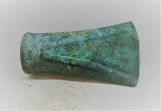 Circa 2000 - 1600bce Ancient Bronze Age European Socketed Axe Head Rare