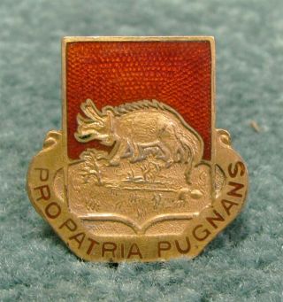 Wwii 629th Tank Destroyer Battalion Di Dui Pin Back Dondero Sterling