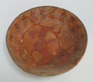 Pre - Columbian Maya Pottery Tripod Bowl,  Repaired