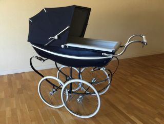 Vintage Silver Cross Pram Baby Carriage England Freight