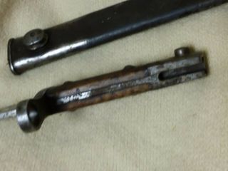 WW1 into WW2 - Spanish Mouser Bayonet & Scabbard - Fresh from the family 3