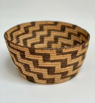 Design & Old Native American Basket Apache Geometric Pattern Papago ?