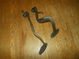 WW2 German Wehrmacht Luftwaffe Opel VW Mercedes Brake / Clutch Pedal set - 4