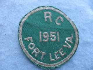 Korean War Us Army Patch Reserve Corps Fort Lee 1951 Korea