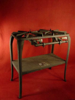 Vintage Antique Cast Iron Canning Camping Cook Stove On Legs 21 " Tall
