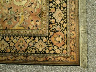 ANTIQUE WILTON WOOL RUG / CARPET EARTH TONES JUST UNDER A 6 x 9 ESTATE FIND 5