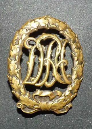 Ww2 German Dra Sport Badge Drgm H.  Wernstein Jena Lobstedt