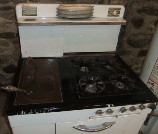 Antique Kalamazoo Porcelain Cast Iron Gas Oven - Local Pick Up - Series Ab7