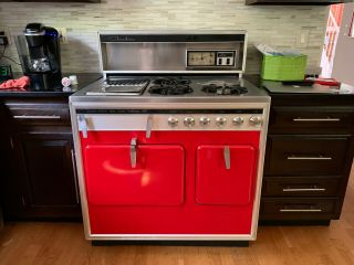 Vintage Chambers 60s Gas Stove/oven,  Owner,  Red