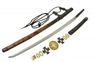 MINTY WWII Japanese Samurai Sword TACHI NIHONTO Shin Gunto Katana World War 2 3