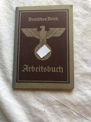 Wwii Ww2 German Arbeitsbuch Booklet Alsatian Woman From Pfettishein