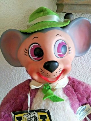 1959 Quick Draw McGraw Blabber Mouse Knickerbocker Doll Hang Tag Hanna Barbera 3