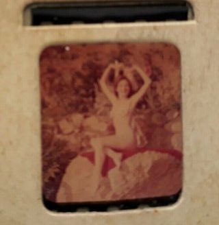 Vintage 1900 ' s Nude Female Girl - Stereoview Viewer - 6 Photo Slides - BOX 6