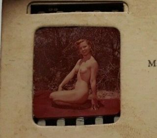 Vintage 1900 ' s Nude Female Girl - Stereoview Viewer - 6 Photo Slides - BOX 8