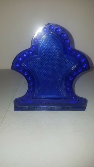 Unusual 1891 Cobalt Blue Arrow Lightning Rod Roof Glass Roof Toppers