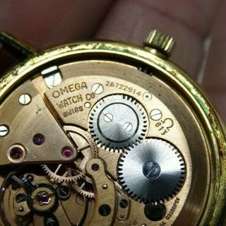 OLD GENTS OMEGA GENEVE WITH DATE - MOVEMENT - RARE L@@K 11