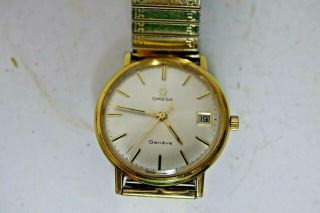 OLD GENTS OMEGA GENEVE WITH DATE - MOVEMENT - RARE L@@K 2