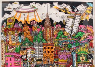 Authentic Artist Proof CHARLES FAZZINO York City 3D Pop - Art Silkscreen Print 4