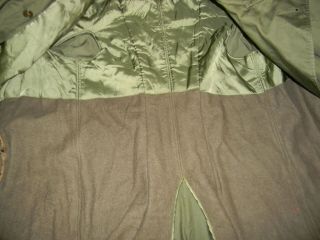 vtg US Military WW2 ARMY SERGEANT Trench Coat XL uniform overcoat lined S - 7929 9