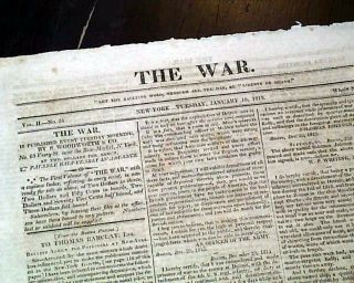 Rare FORTS GEORGE Niagara River Recapture by British War of 1812 1814 Newspaper 5
