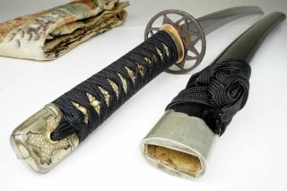 Authentic Sharp: Antique Japanese Wakizashi Sword Samurai Katana Nihonto,  61.  7cm