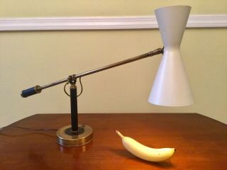 MID CENTURY MODERN LAMP.  Stilnovo Heifetz Otto Kolb Gio Ponti Eames era 2