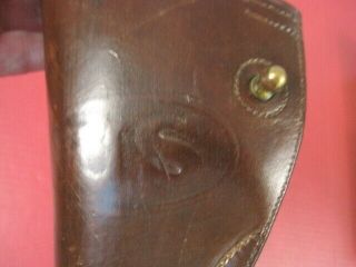 pre - WWI US Army Regulation Holster.  38 DA Revolver RIA 1904 - 4th Type - XLNT 1 3