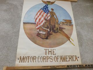 Wwi Motor Corps Of America Poster