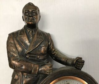 Franklin D.  Roosevelt Presidential Seal Man Of The Hour United Clock Great Cond 2