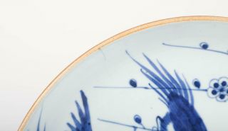 Antique Chinese Underglaze Blue Decorated Porcelain Plate 4