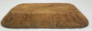 vintage wooden dough bowl trencher primitive farmhouse decor 21 1/2 