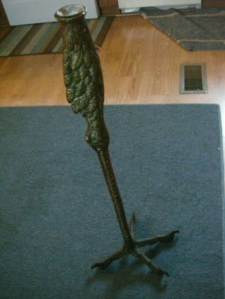 Antique Banquet Parlor Lamp Feather Leg Eagle Claw Foot Base Part floor Rare 11