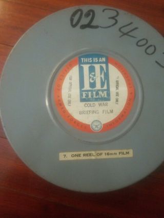 us cold war wwii briefing film i & e 16mm movie in case date ? of year unusual 2