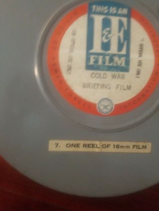 us cold war wwii briefing film i & e 16mm movie in case date ? of year unusual 3